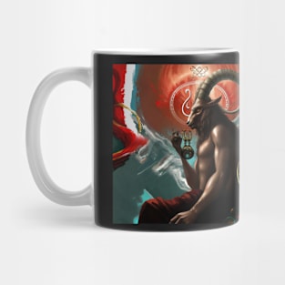 Baphomet Painting is Surrealist Style - Mug